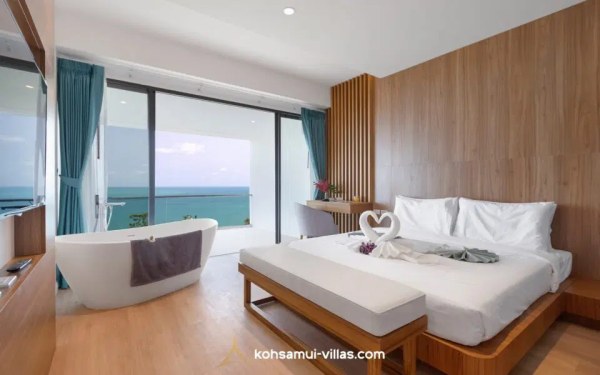 Sea View 3 Bedroom Pool Villa in Chaweng Noi For Sale