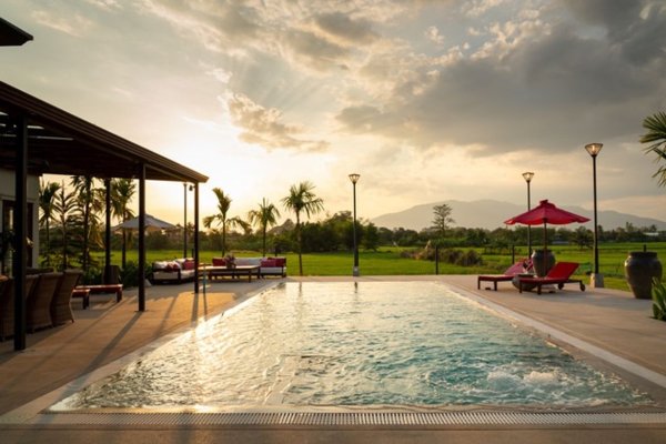 A Luxury home with a private pool for sale in Saraphi, Chiang Mai