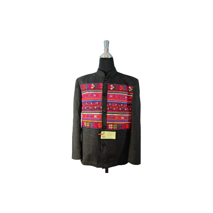 Akha Lomia Mandarin Collar Shirt (Men)