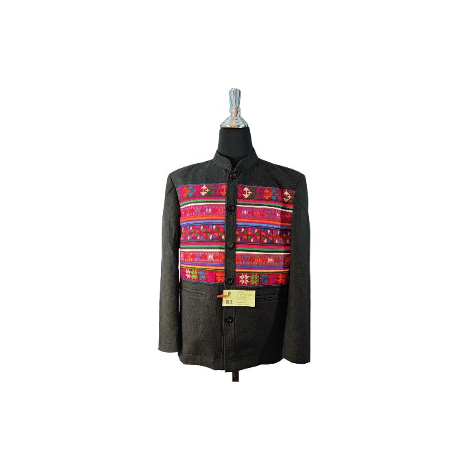 Akha Lomia Mandarin Collar Shirt (Men)