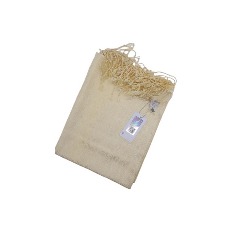 Cream Brocade Silk