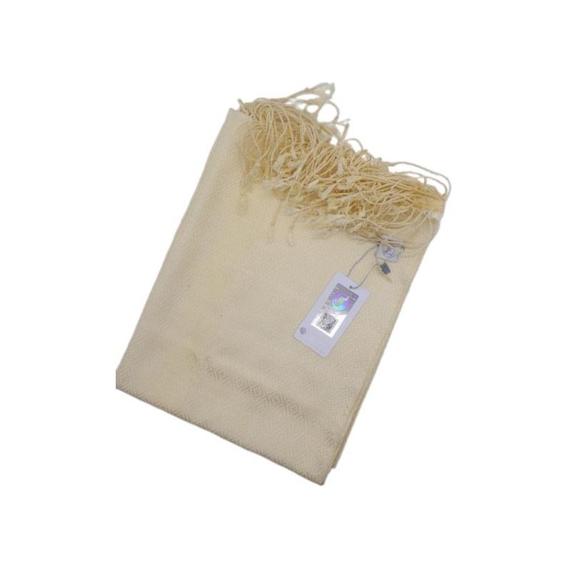 Cream Brocade Silk