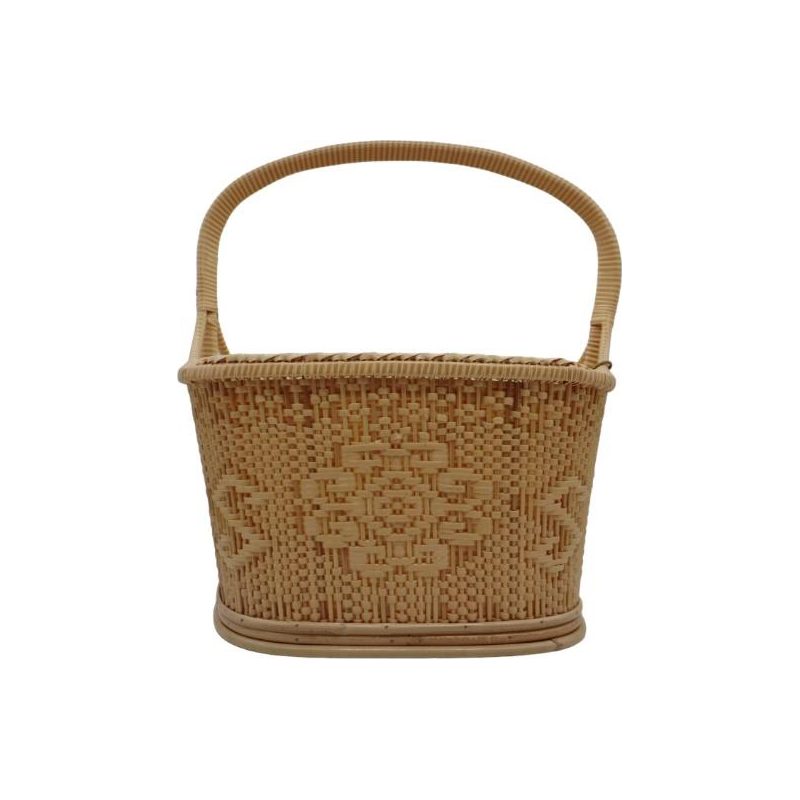 Square Rattan Basket, Natural
