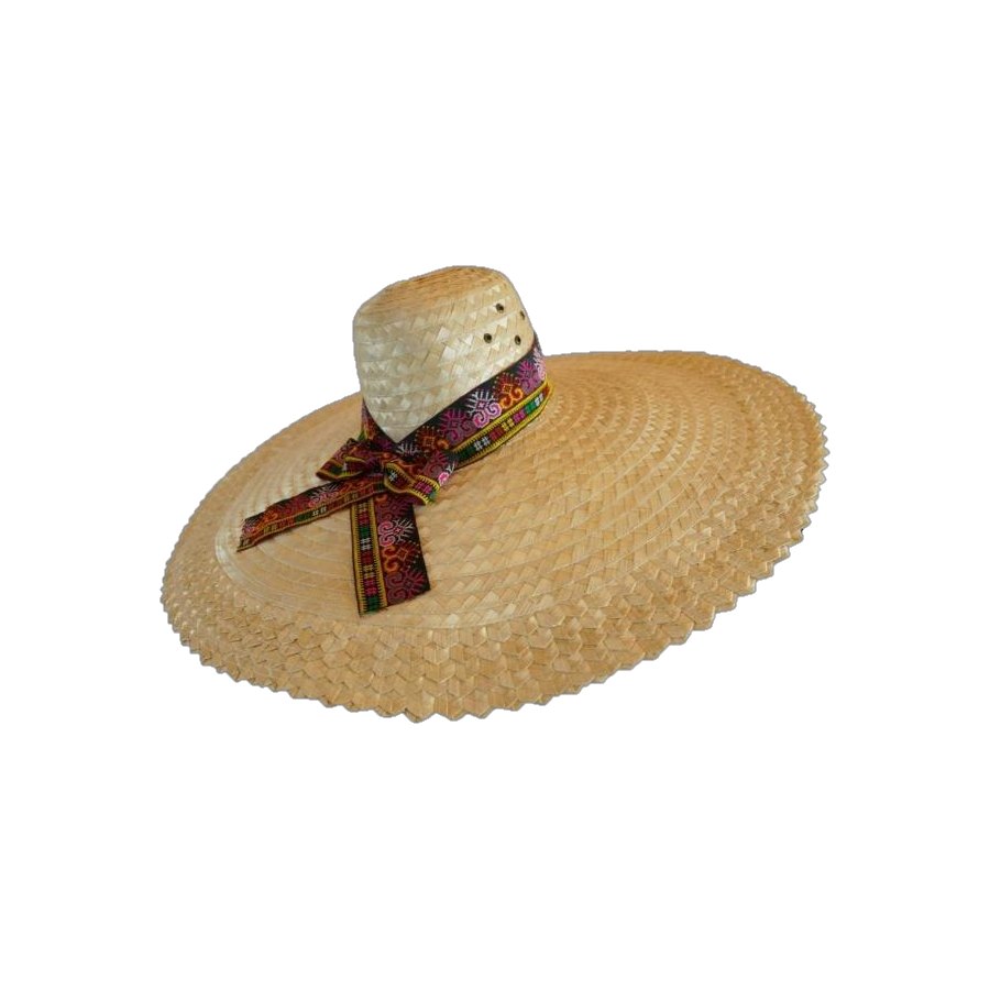 Wide-Brim Woven Hat