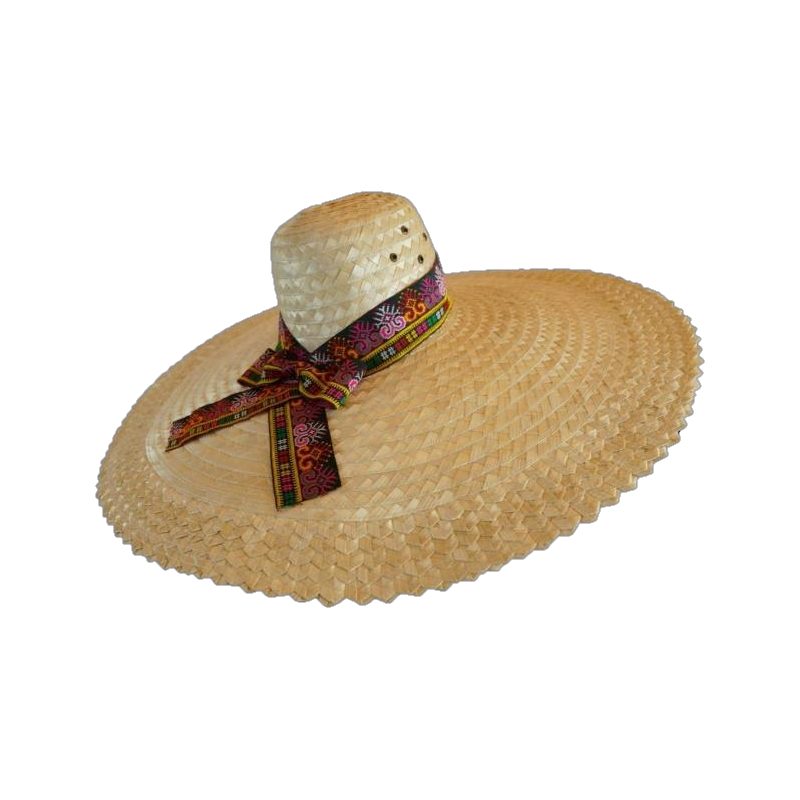 Wide-Brim Woven Hat