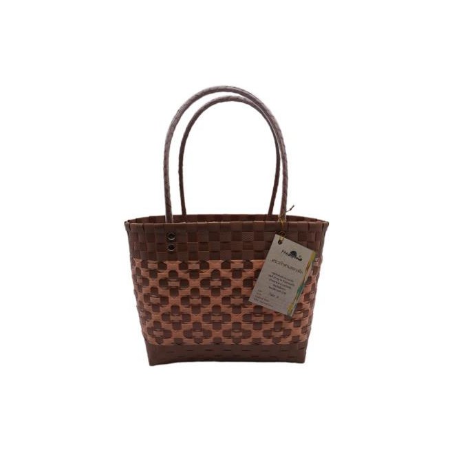 Woven Plastic Strip Basket