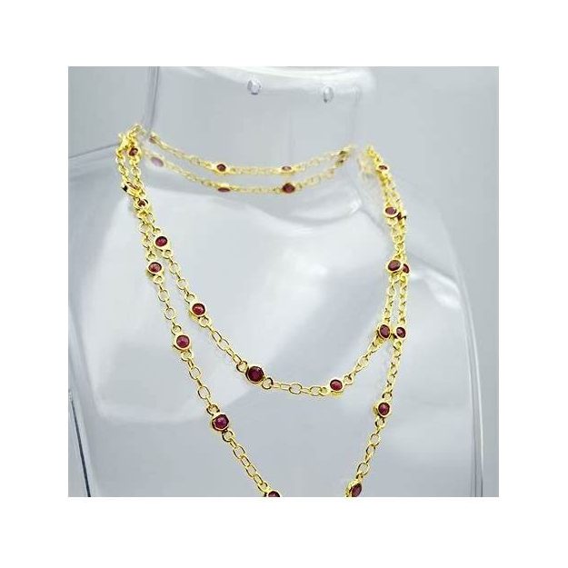 Daeng Lam Kha Ratanamanee Gemstone Necklace