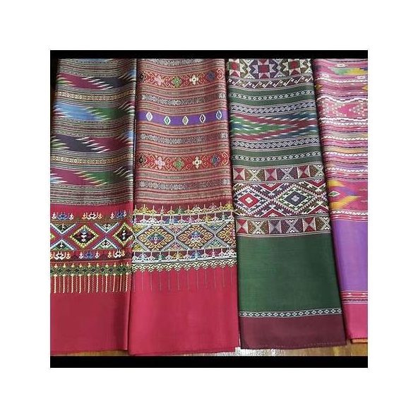 Hand-Painted Batik Fabric