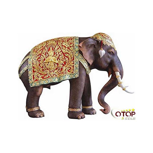 Lacquered Elephant Model