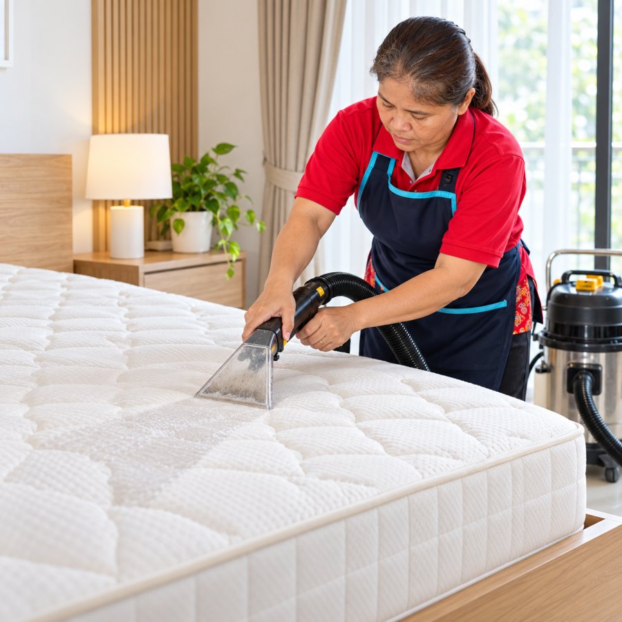 Mattress Deep Cleaning — Dust Mites & Stains