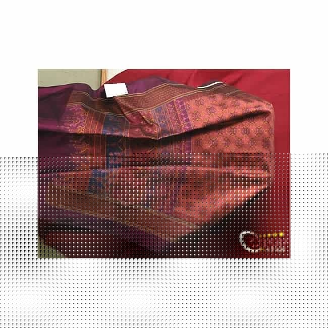 Mud Mee Silk Cloth with Applied Patterns