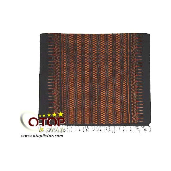 Mudmee Silk Cloth with Luk Kaew Pattern