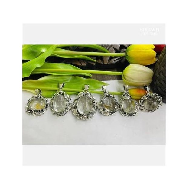 Raindrop Vine Silver Pendant