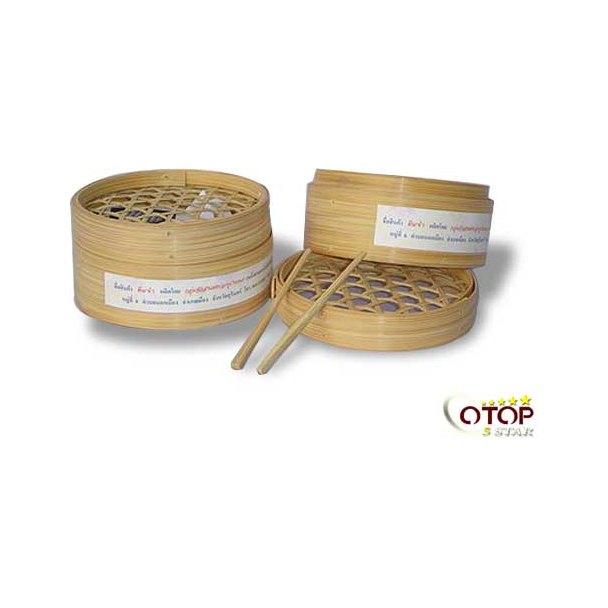 Round Bamboo Tray for Fish and Dimsum