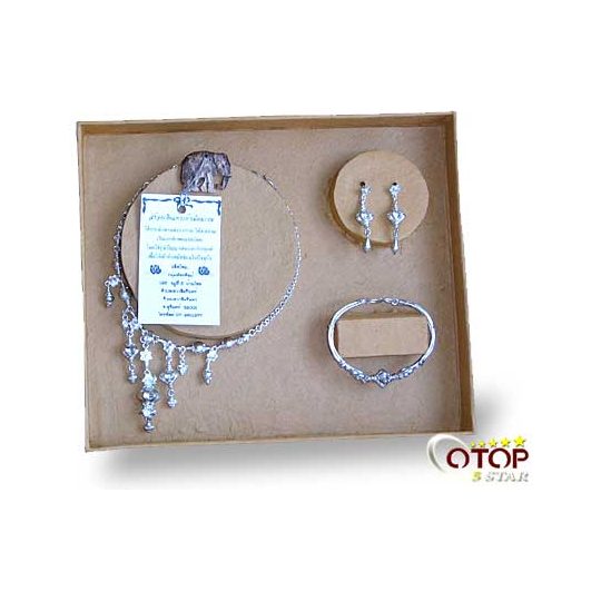 Silver Jewelry with Met Mayom Pattern