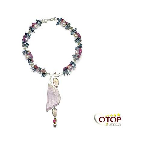 Silver Jewelry with Semiprecious Color Stone