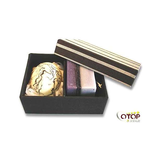 Spat Set and Leaf-Shaped Soap