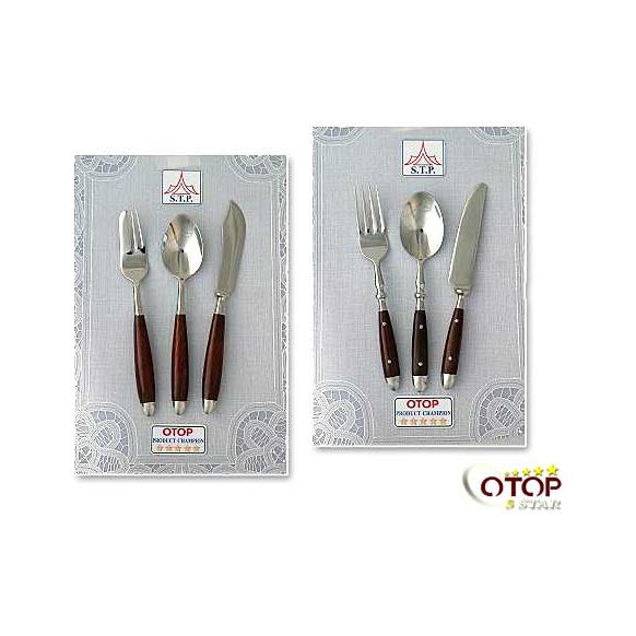 Stainless and Bronze Tableware