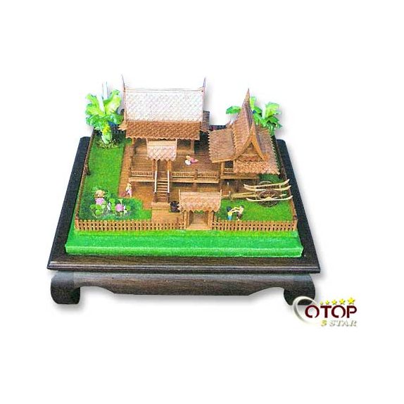 Traditional Thai House Model