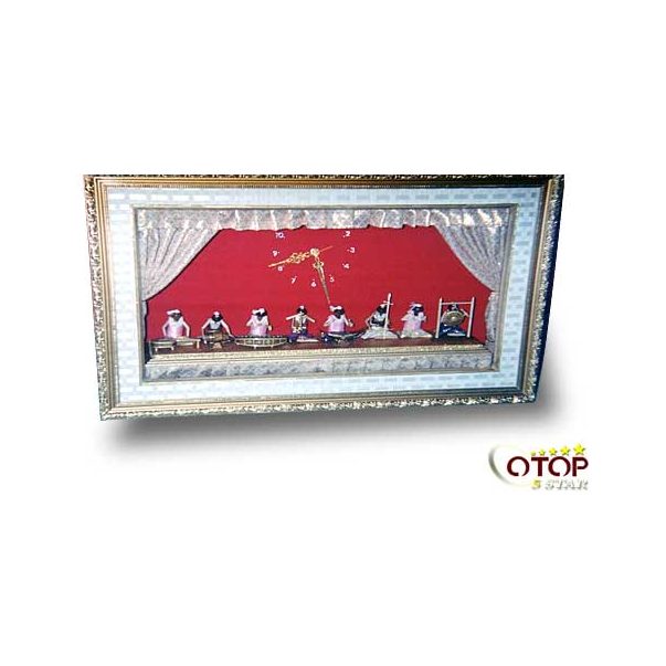 Wooden Dolls and Thai Musical Instrument Model