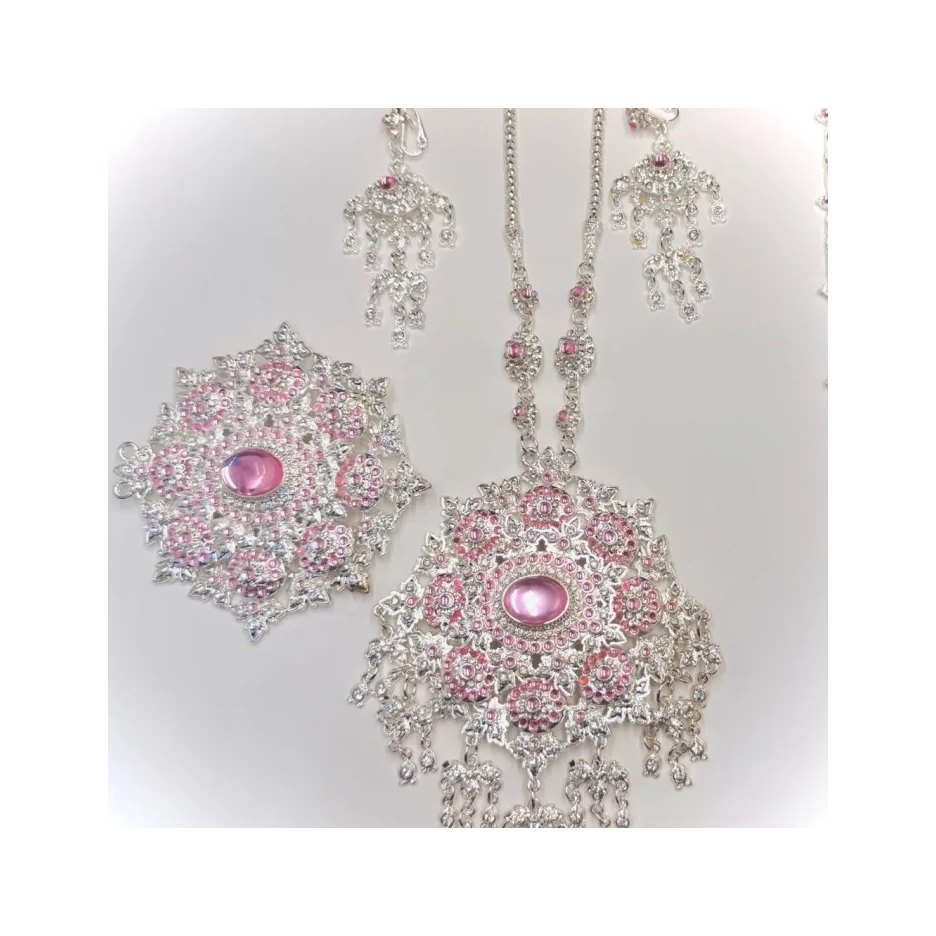Bird's Nest Pattern Silver Jewelry Set