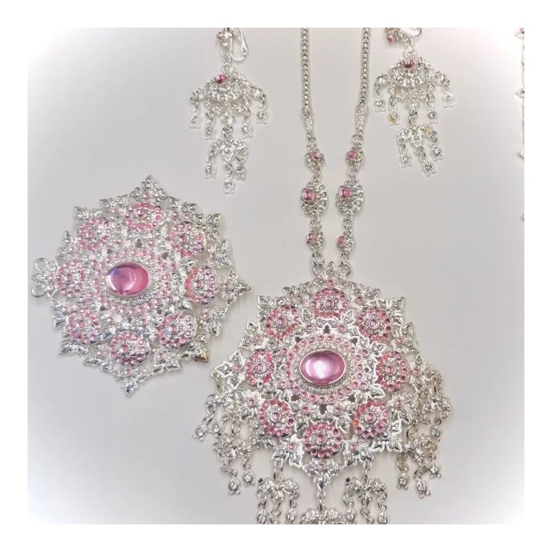Bird's Nest Pattern Silver Jewelry Set