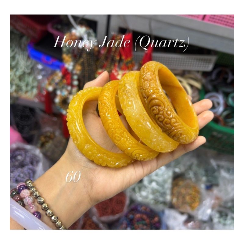 Carved Double Dragon Bangle