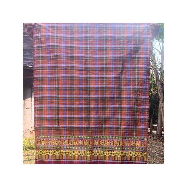 Eel-Gut Pattern Handwoven Pha Khao Ma