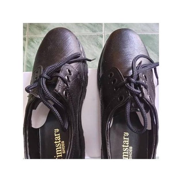 Genuine Leather Open-Heel Shoes