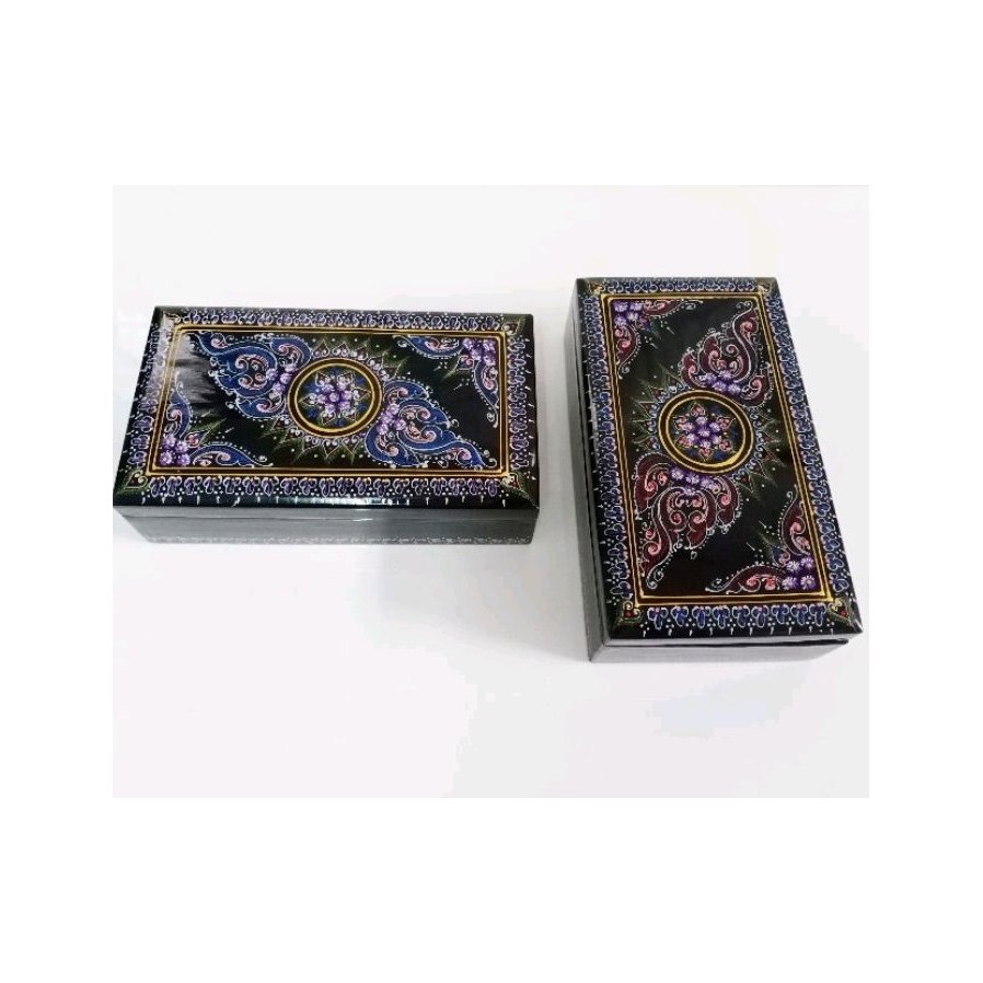 Gold Pattern Lacquerware Jewelry Box