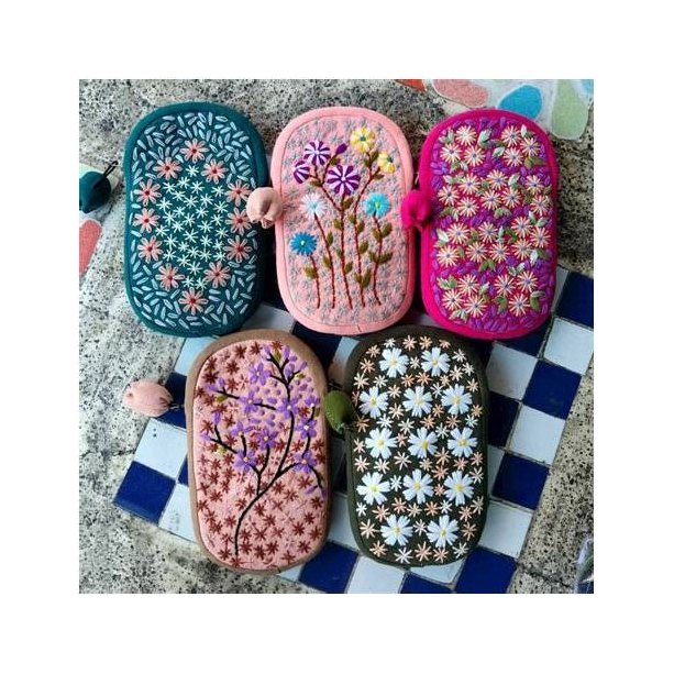 Hand-Embroidered Fabric Bag
