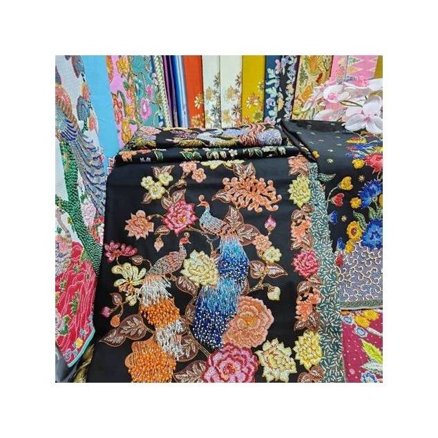 Hand-Painted Batik Fabric