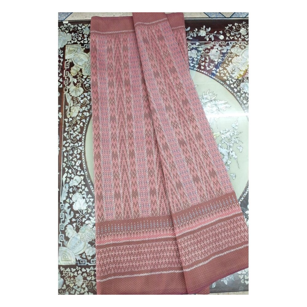 Natural-Dyed Brocade Silk