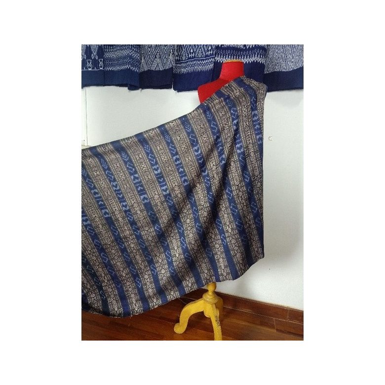 Natural-Dyed Handwoven Mudmee Fabric
