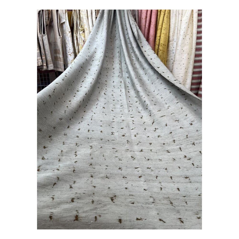 Plant-Printed Fabric, Marigold Pattern