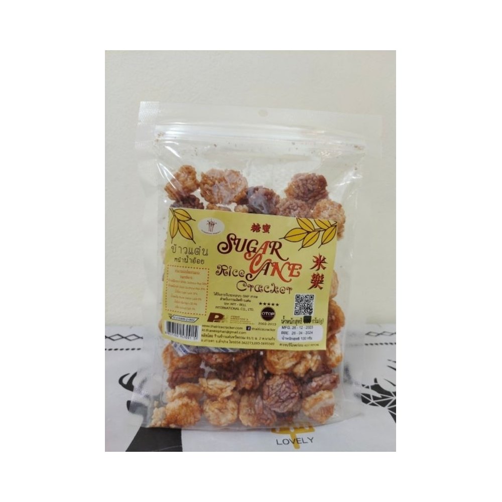 Sugarcane-Glazed Rice Crackers (Khao Taen)