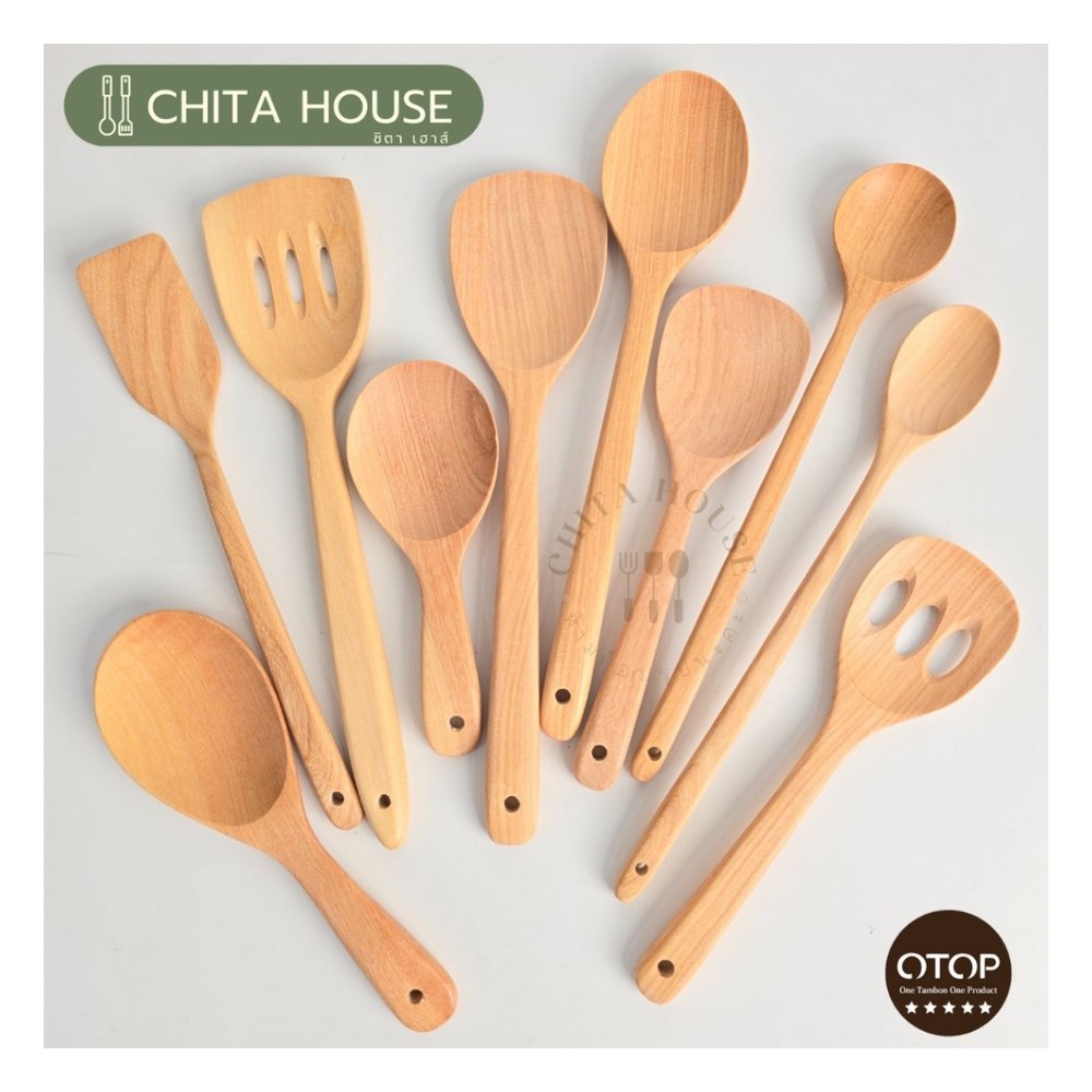 Wooden Spatula and Kitchen Utensils