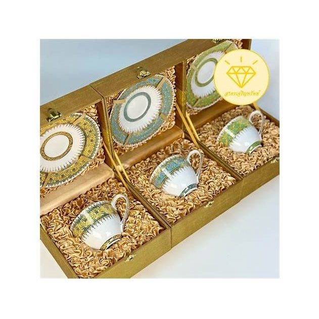 Benjarong Coffee Cup Set