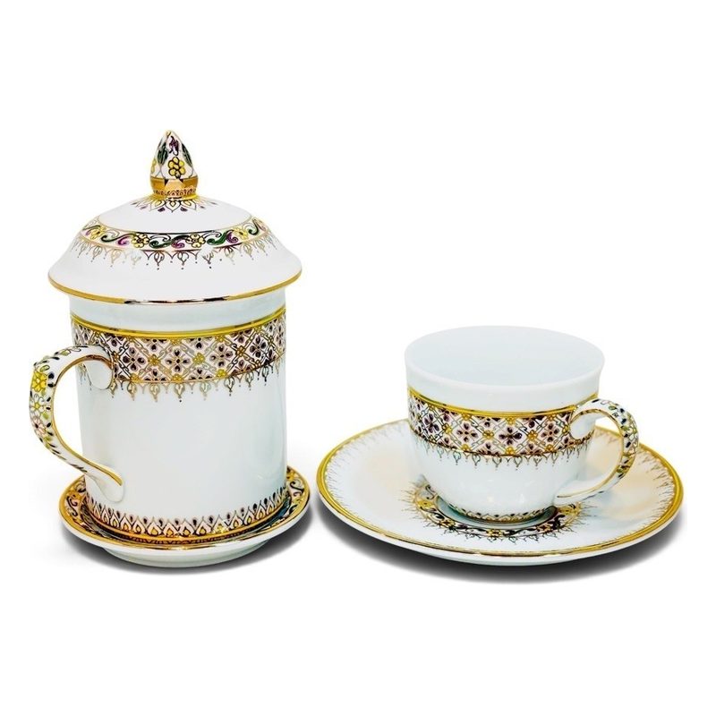 Benjarong Hot and Cold Cup Set