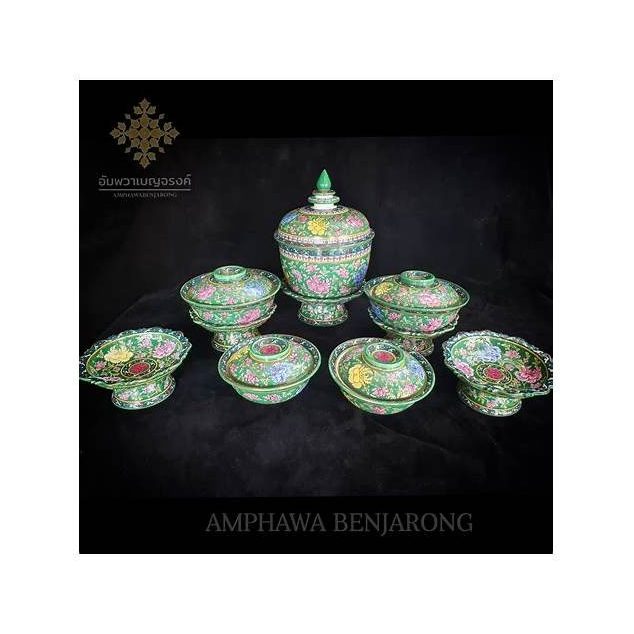Benjarong Tea Set