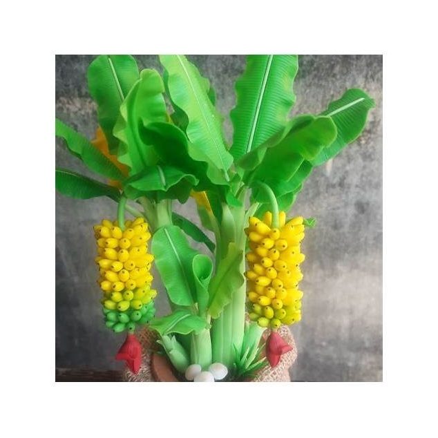 Clay Banana Plant Decoration