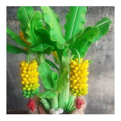 Clay Banana Plant Decoration
