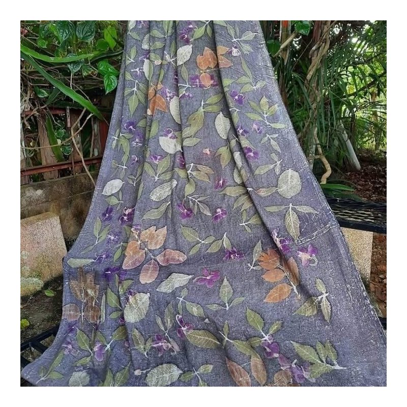 Eco-Print Batik Fabric