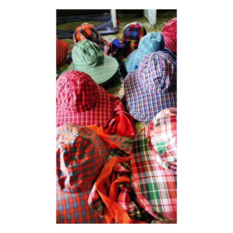 Fabric Sun Hats with Face Cover