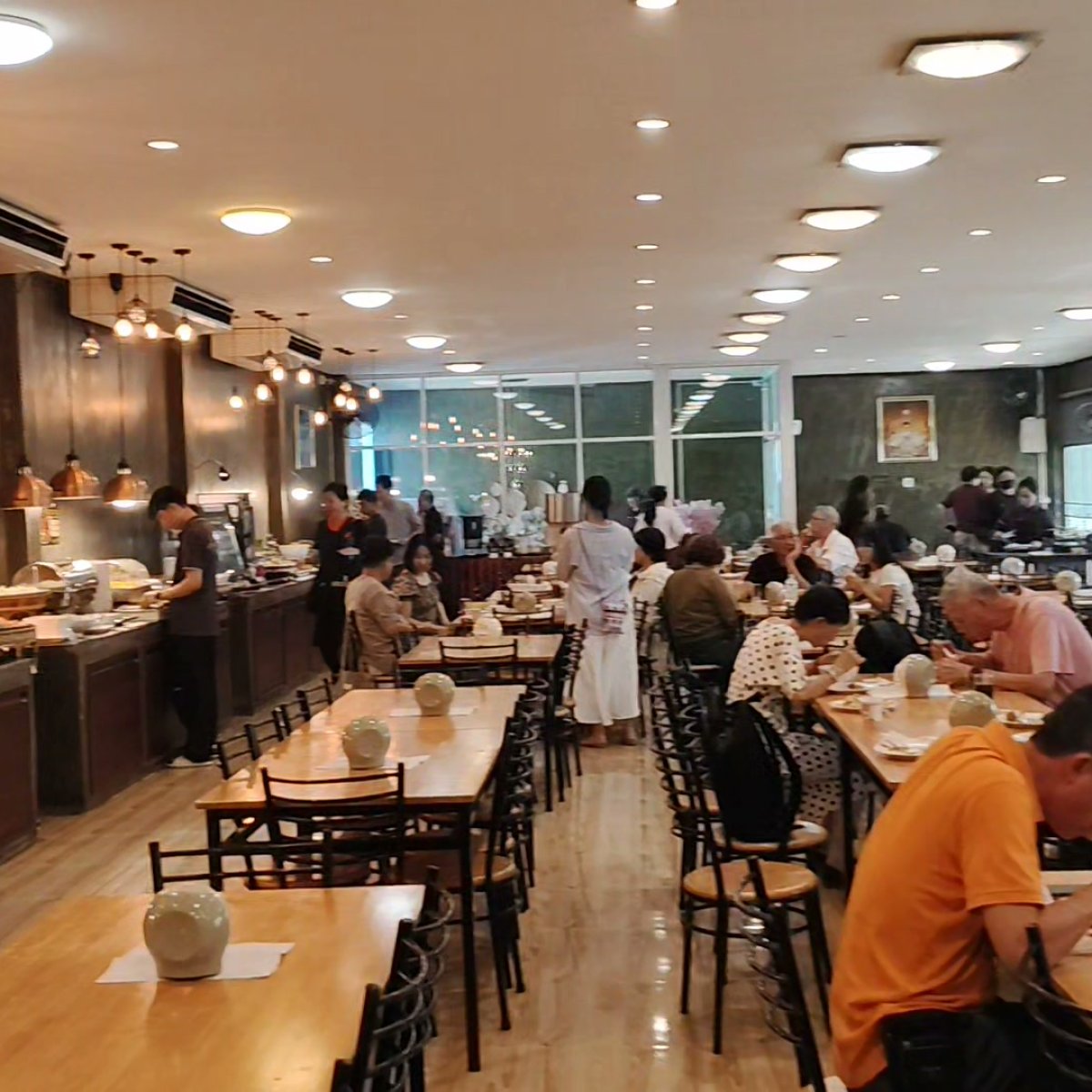 Food Court Dining beside the White Temple