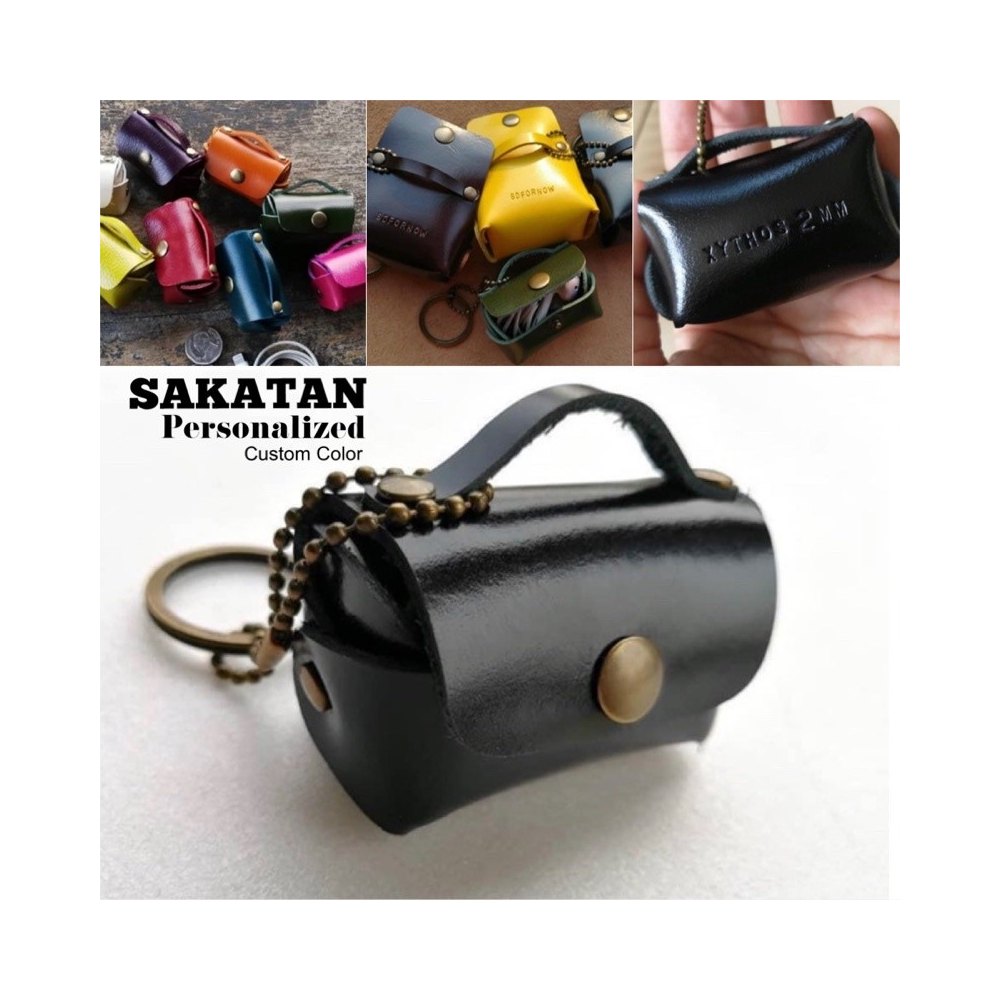 Mini Leather Bag Keychains