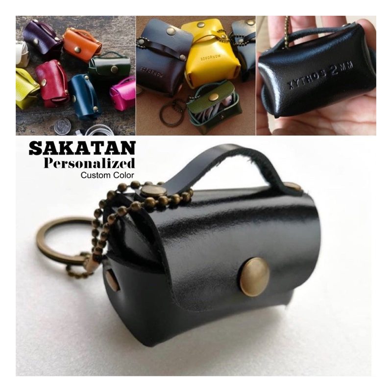 Mini Leather Bag Keychains
