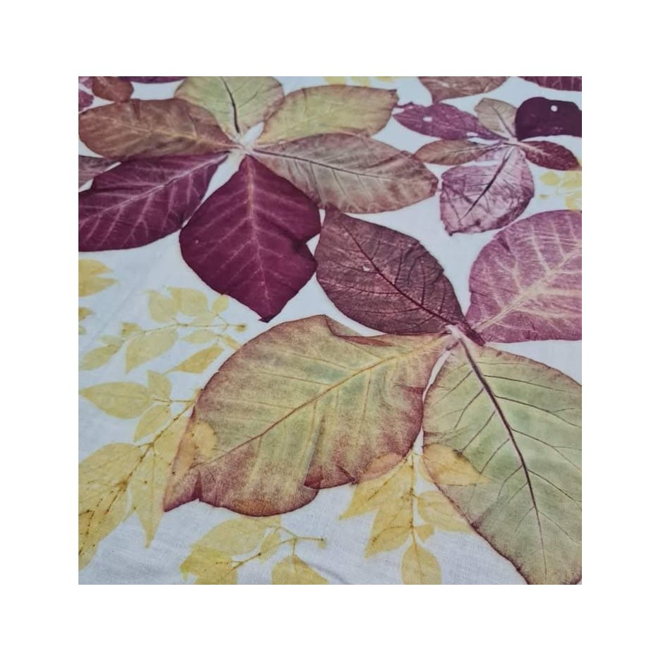 Natural Leaf Eco-Print Fabric