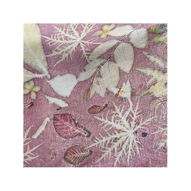 Natural Leaf-Printed Fabric