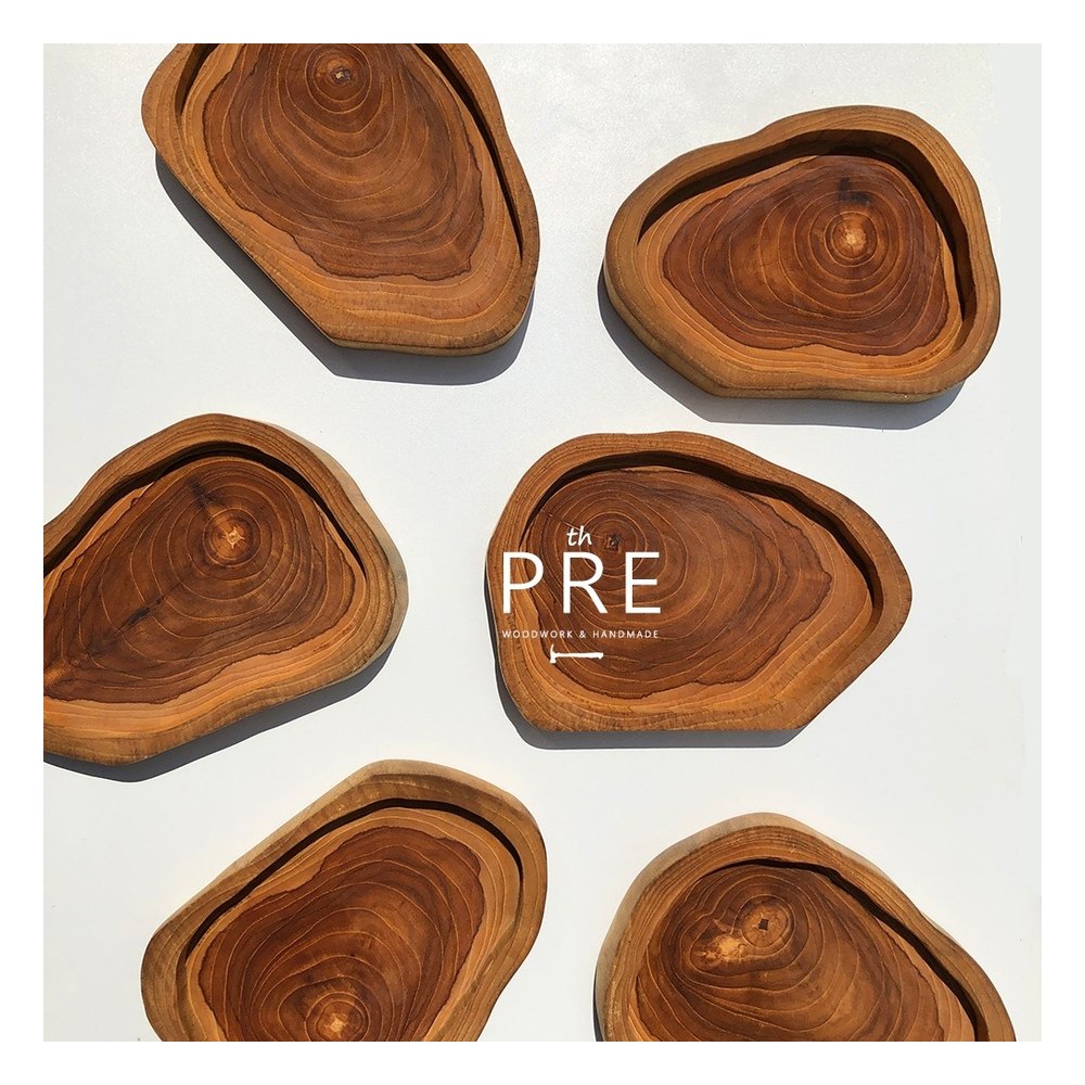 Natural Root Wood Serving Trays